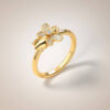 Waben-Diamant-Ring-18k-Gold