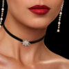 Solitaire Diamond Choker in 18K Gold with 0.20ct Diamond