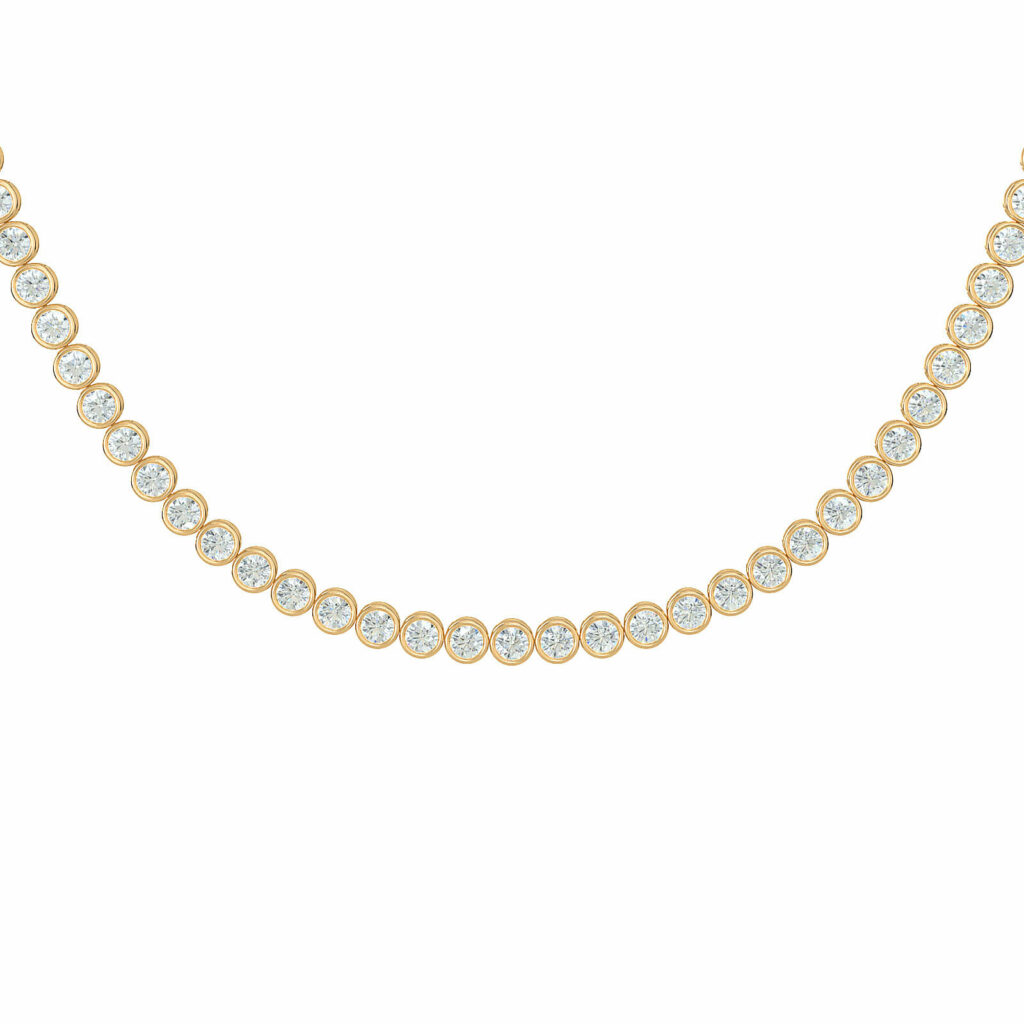 collana di diamanti per donna-mademoiselle-tennis-18k-oro