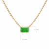 Collier Emeraude EMERALD Y SIZE