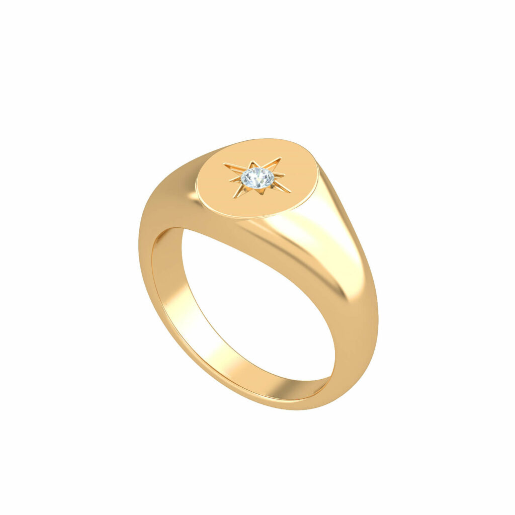 Ring Signet Star Y