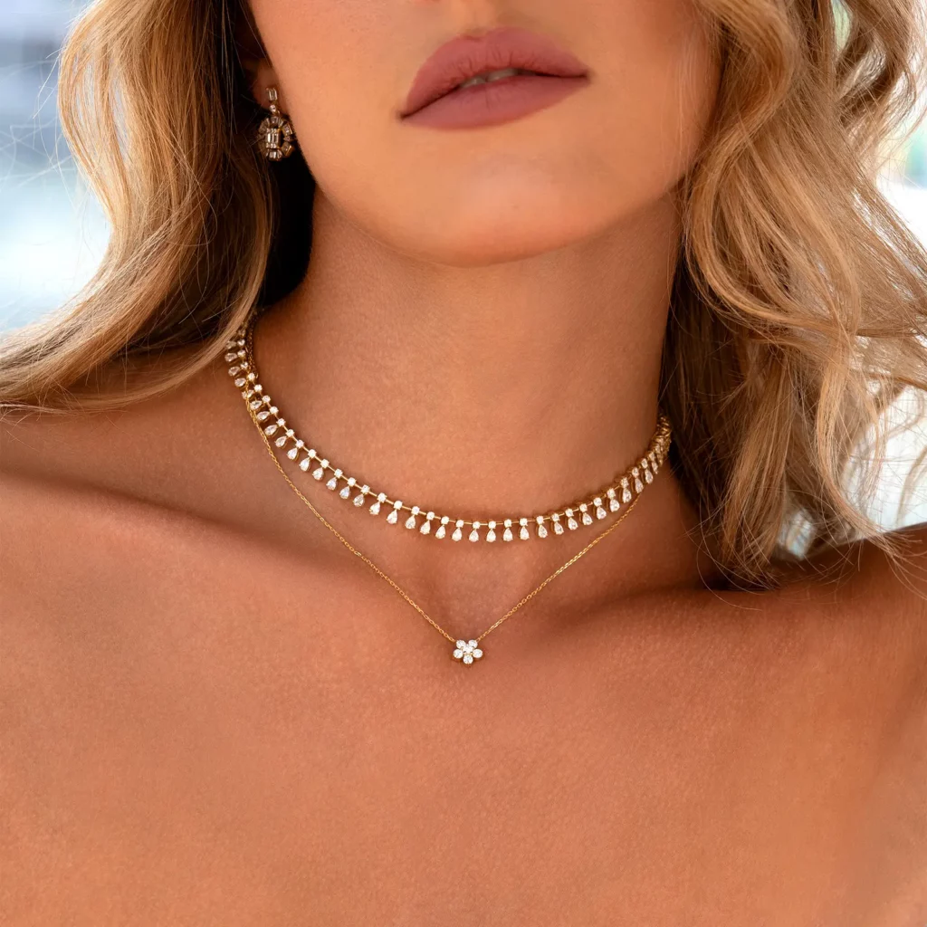 13 raisons pour lesquelles les colliers ras du cou en or et diamants sont le summum du luxe artisanal - Aquae Jewels - Exquisite Jewelry in 18k Gold &amp; Diamonds | Dubai