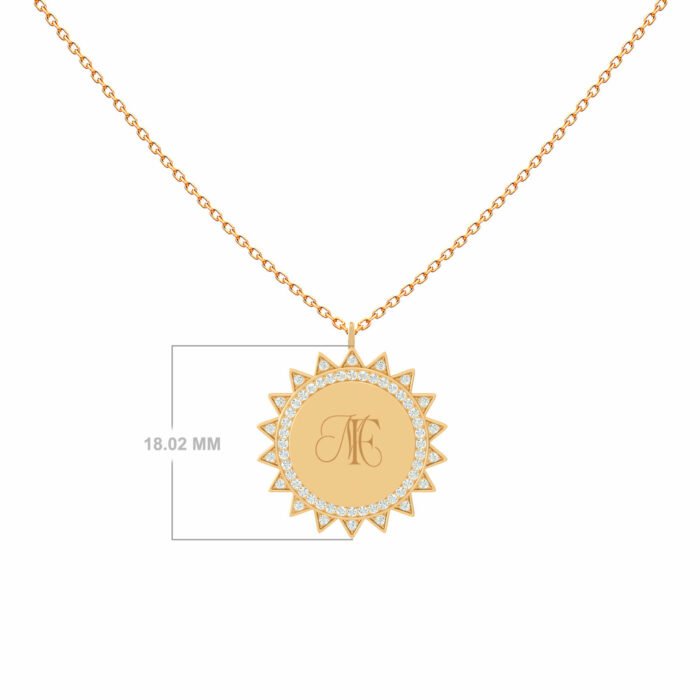 Collier Médaille Soleil MF Y TAILLE