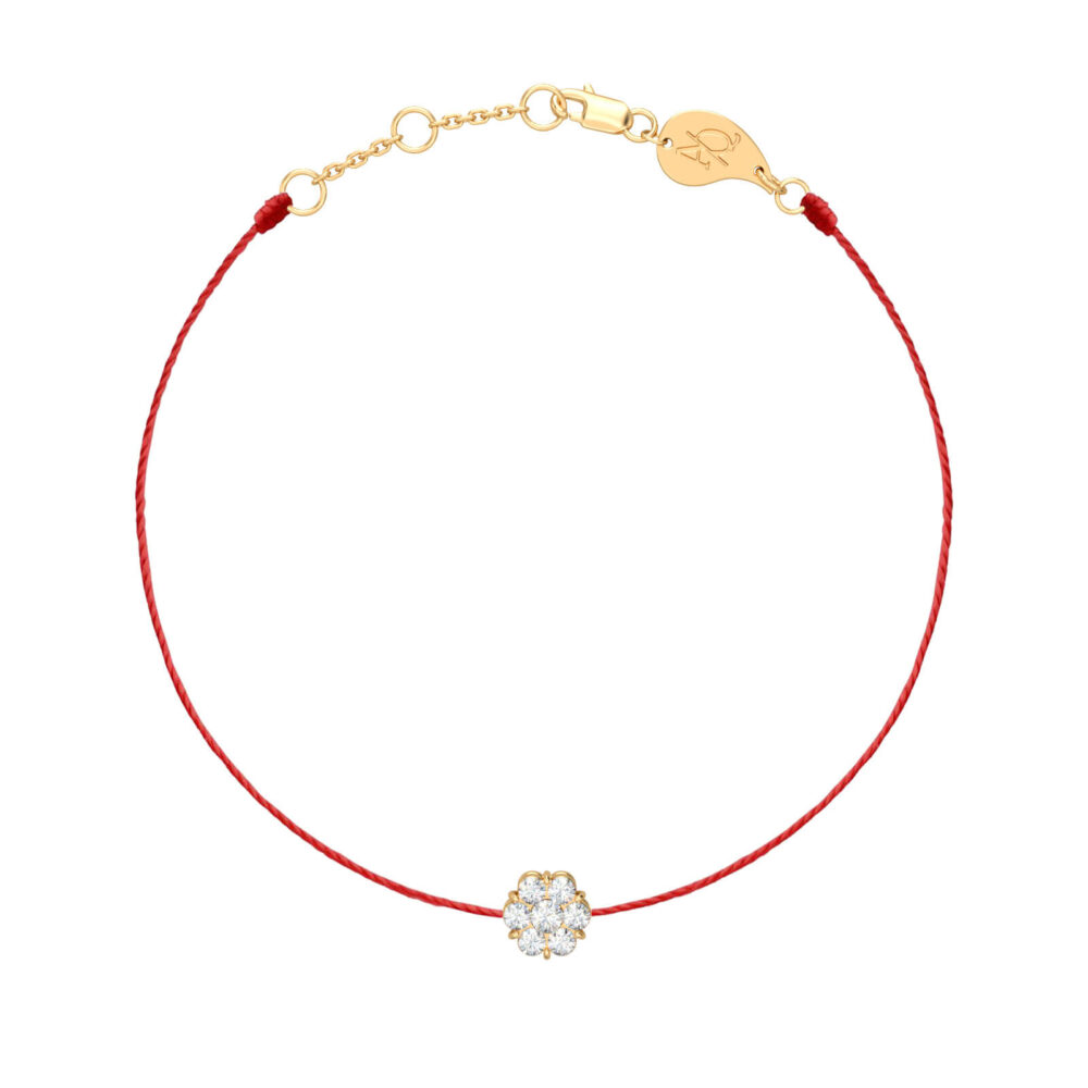 bracciale-cordoncino-fiore-cluster-18k-oro