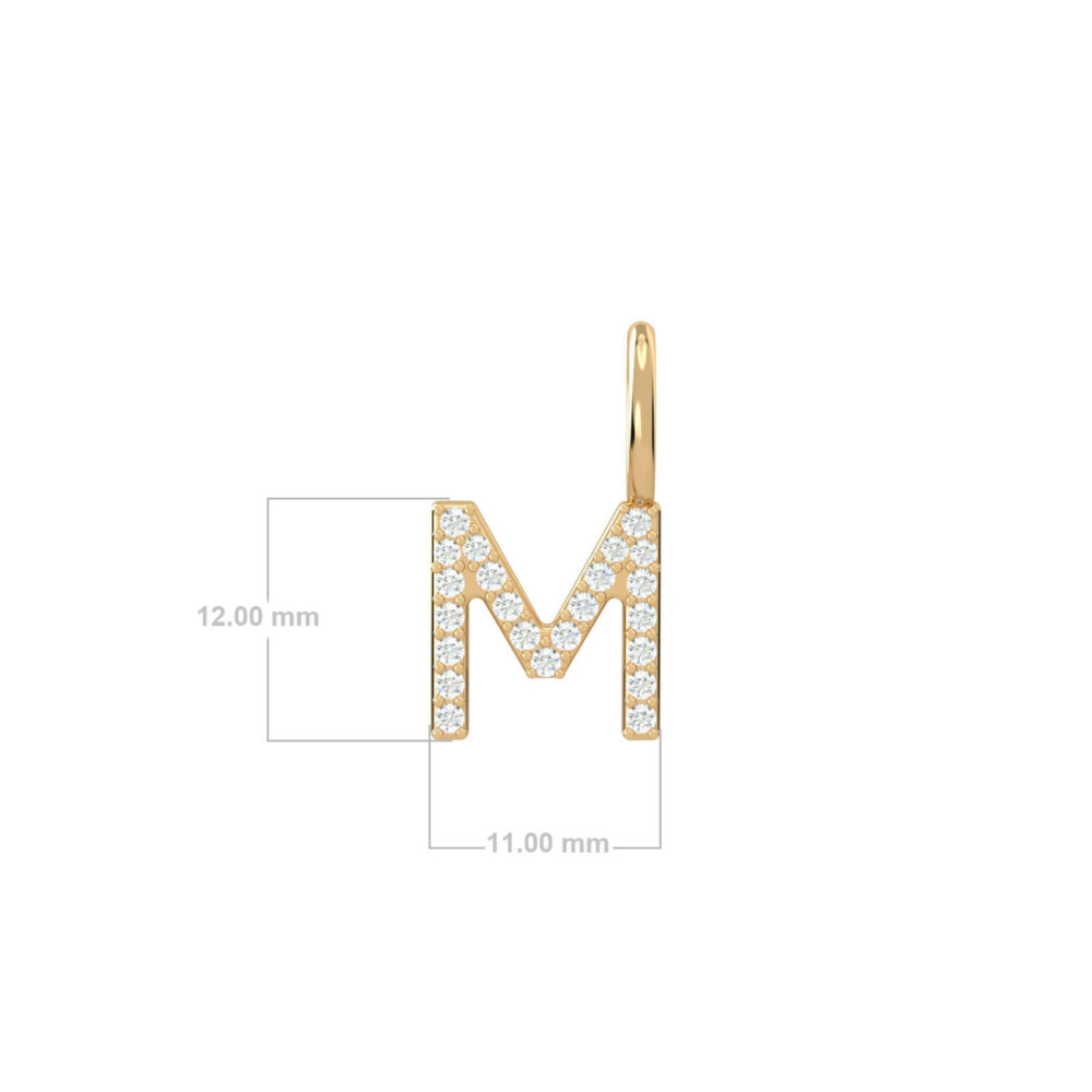 Pendant Letter M Y SIZE