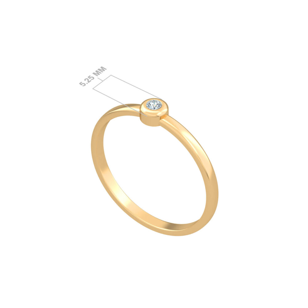 anello solitario-diamante-puro-18k-oro